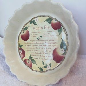 Cracker Barrel-Vintage-Susan Winget Apple Pie Recipe Collection-9" Round Baking